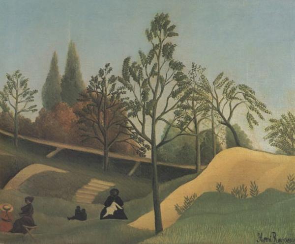 Henri Rousseau View of the Fortifications oil painting picture